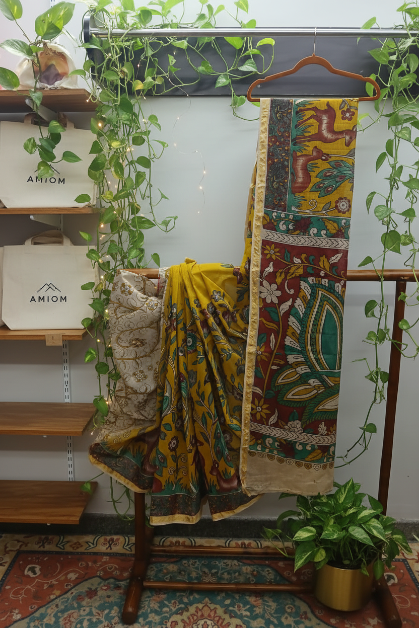 Saree Kalamkari - Enhanced