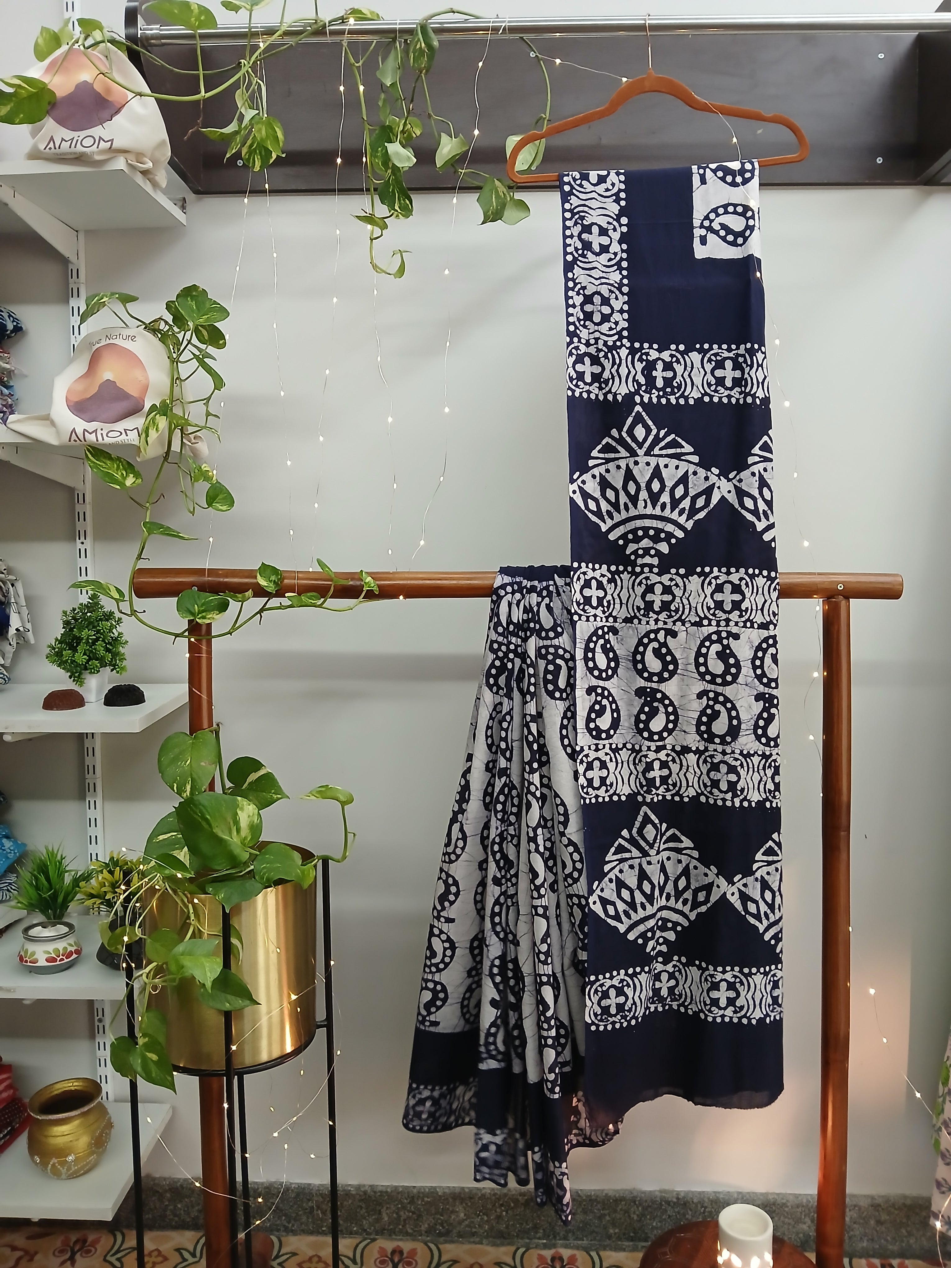 Block Print Cotton Saree