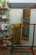 Kalamkari Kota Doria Cotton Saree