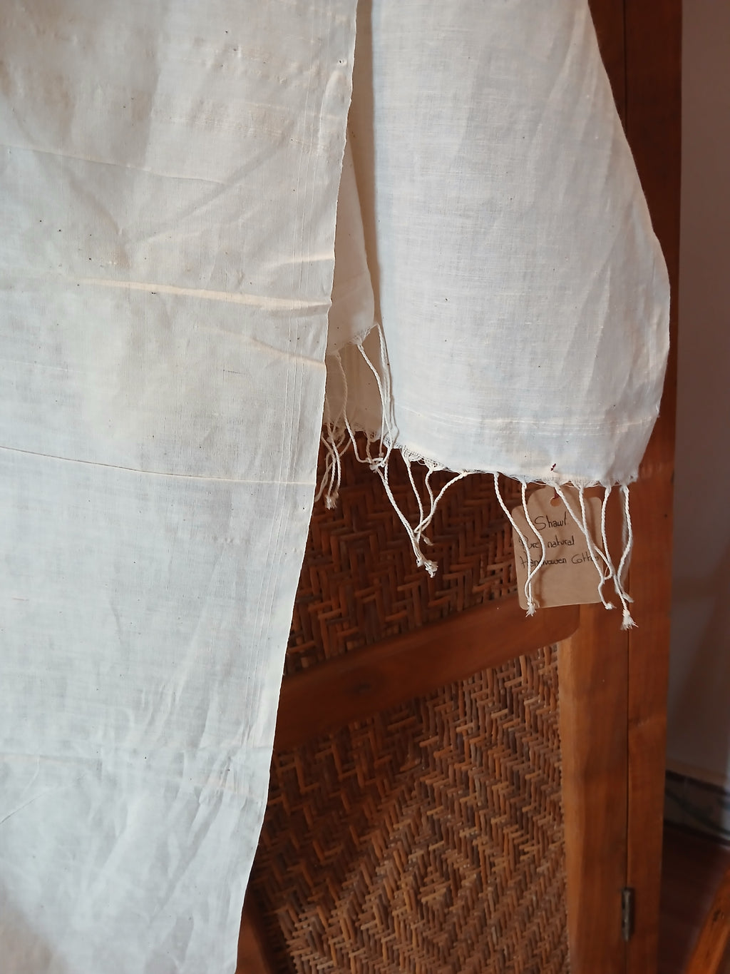 Scarf Natural Habdloom Cotton