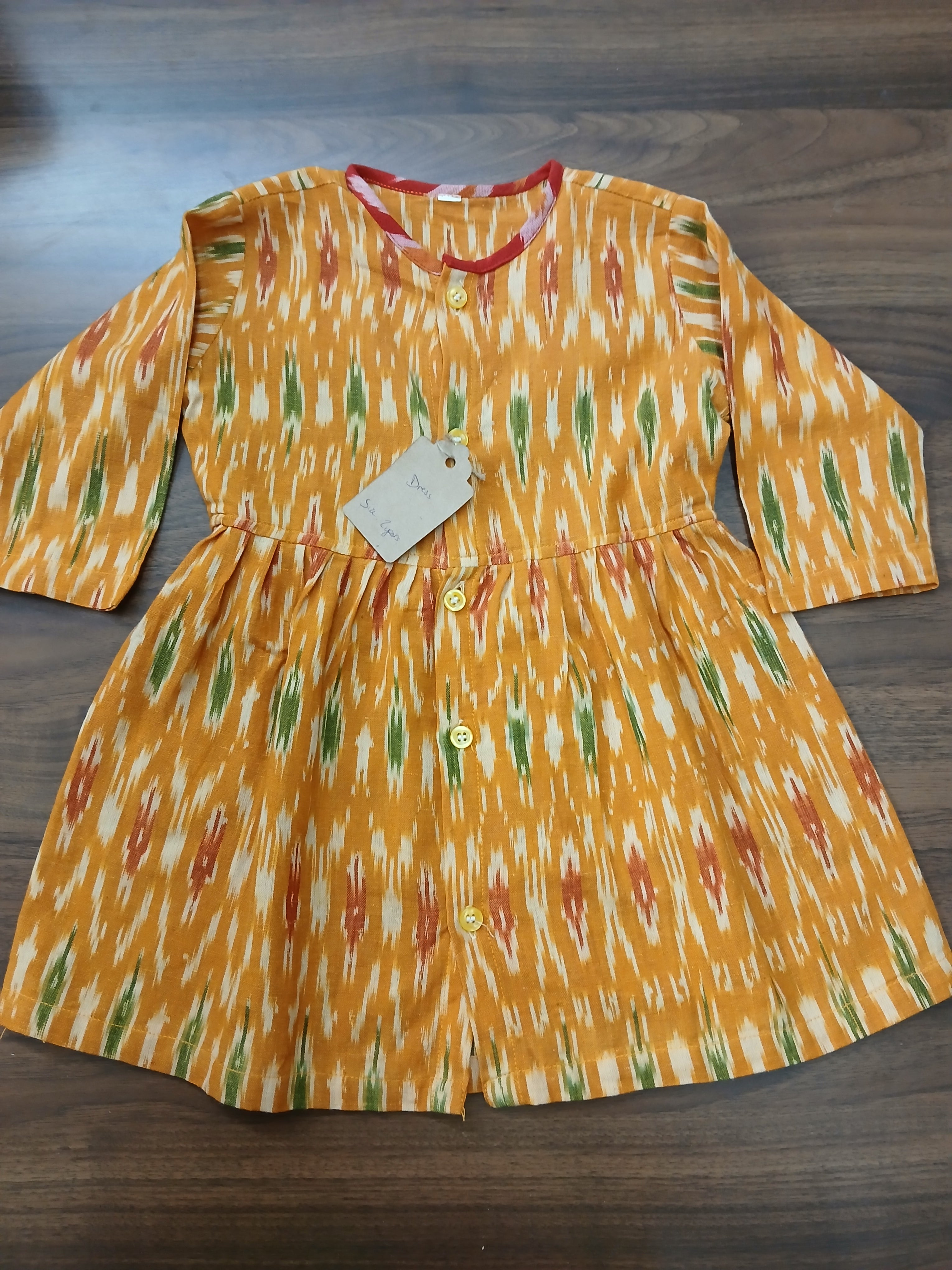 Dress ikat full sleeves