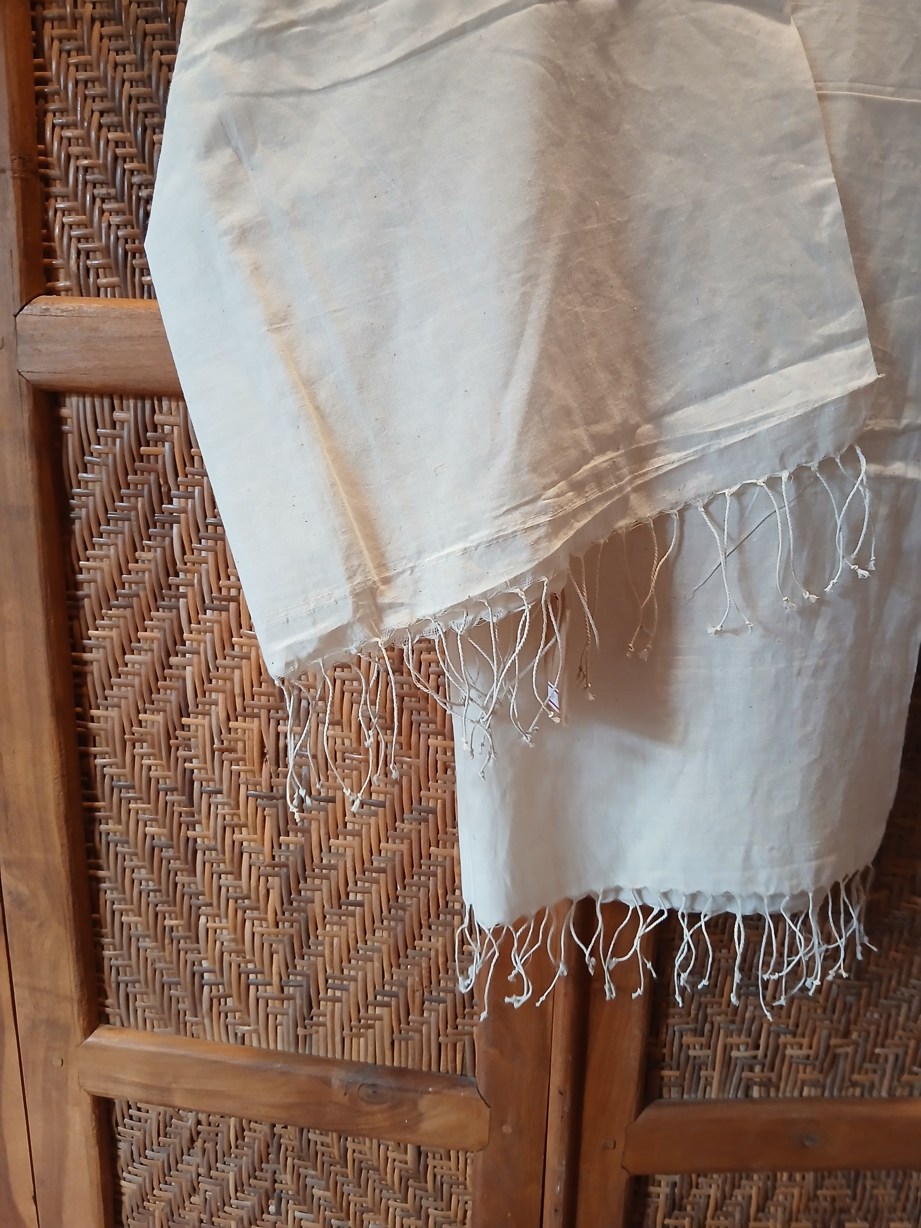Scarf Natural Habdloom Cotton