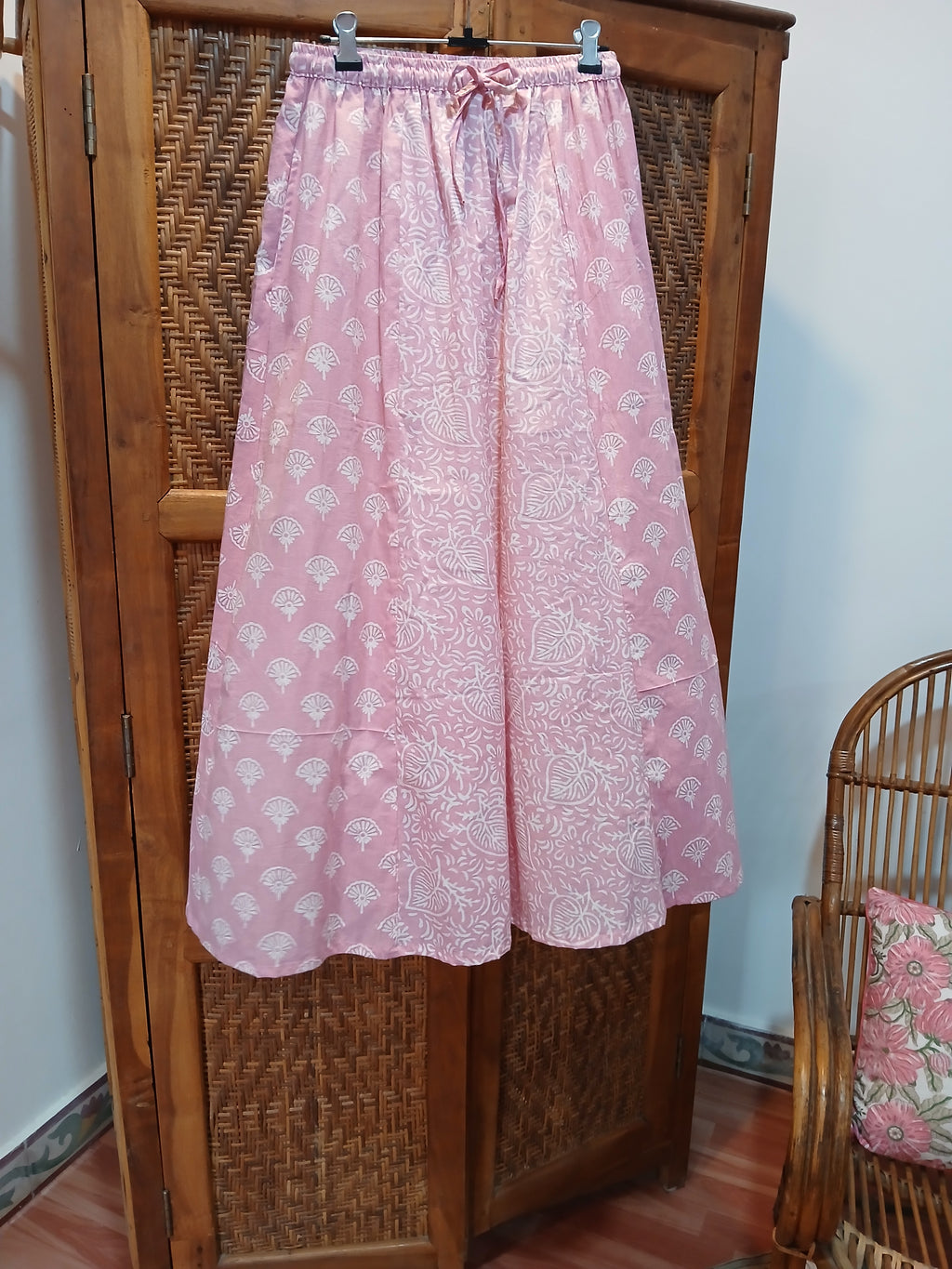 Skirt 3 parts block print